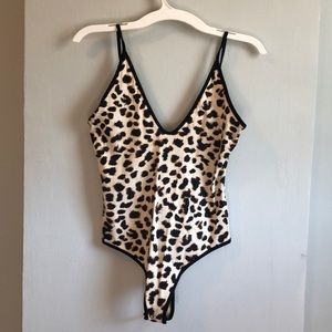 NWOT Leopard bodysuit